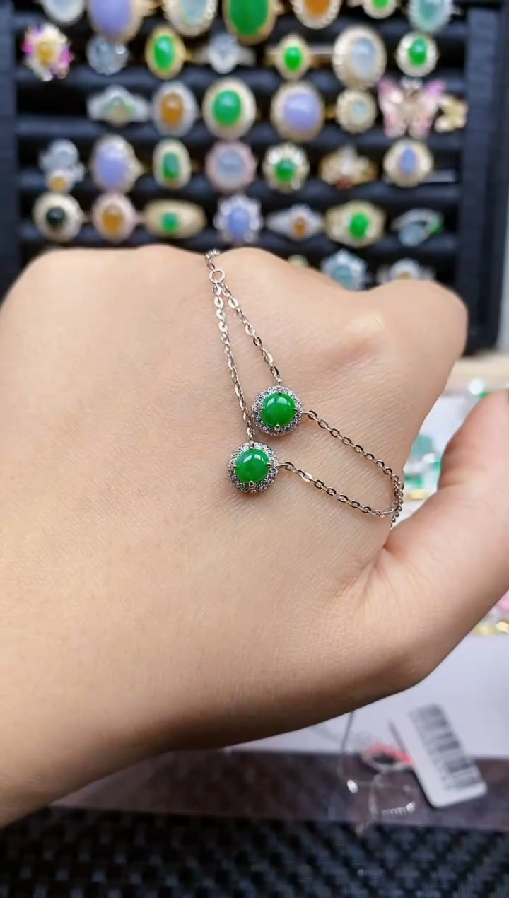 银S925镶嵌戒指翡翠480