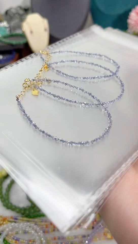 【闪购商品】钻石手链银S925镶嵌深蓝99