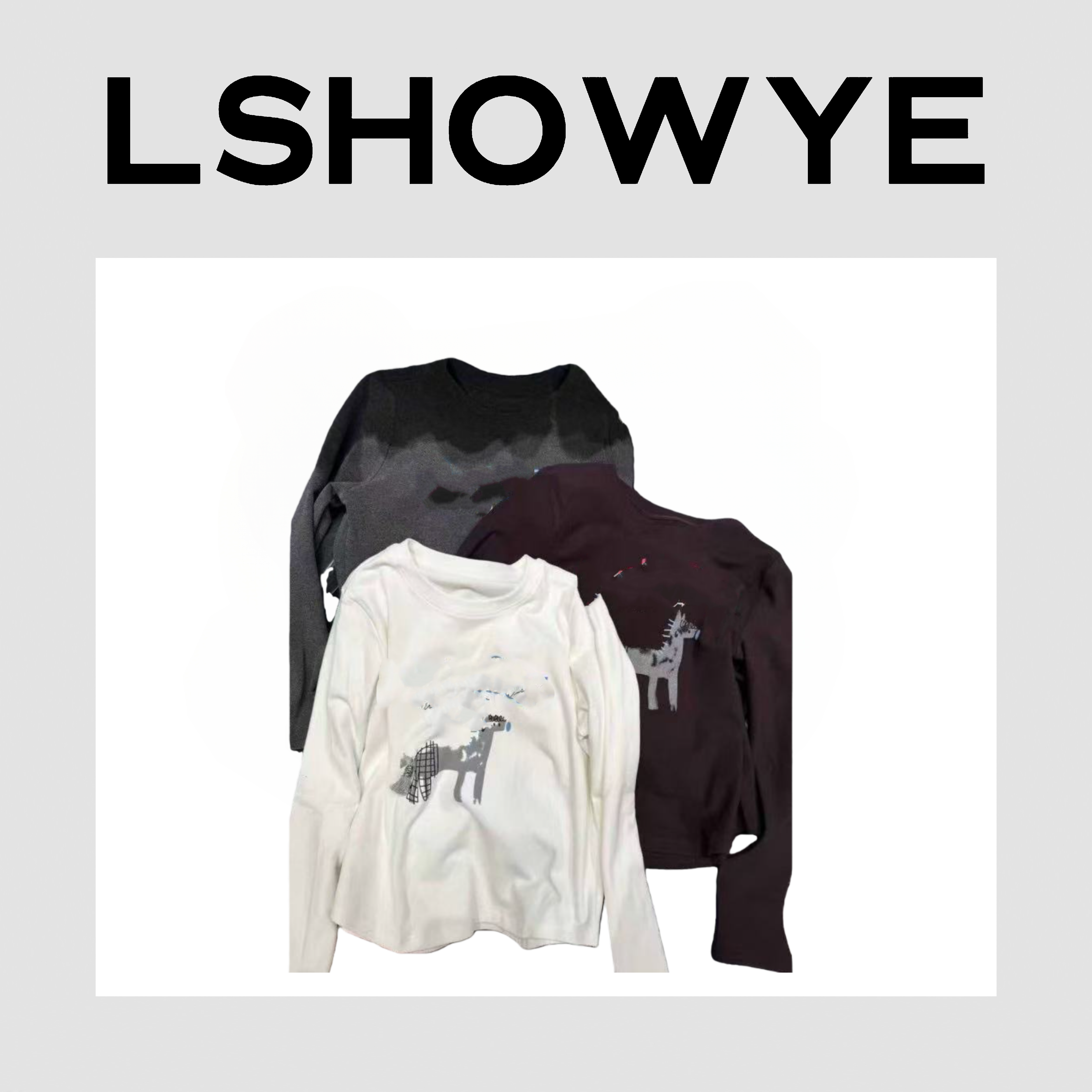 LSHOWYE｜加厚拉绒小马t25H910