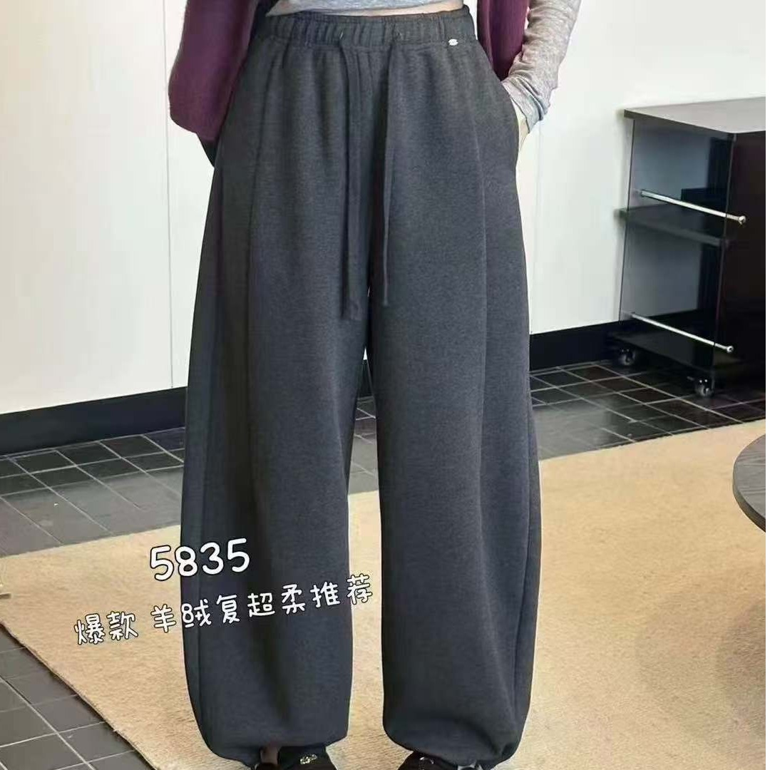 YSM#5835 FL 日系抽绳两穿休闲裤-加绒 12-30
