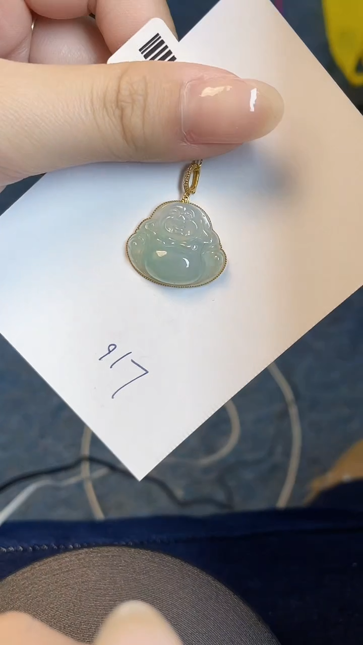 【闪购商品】翡翠颈饰18K金镶嵌00000000