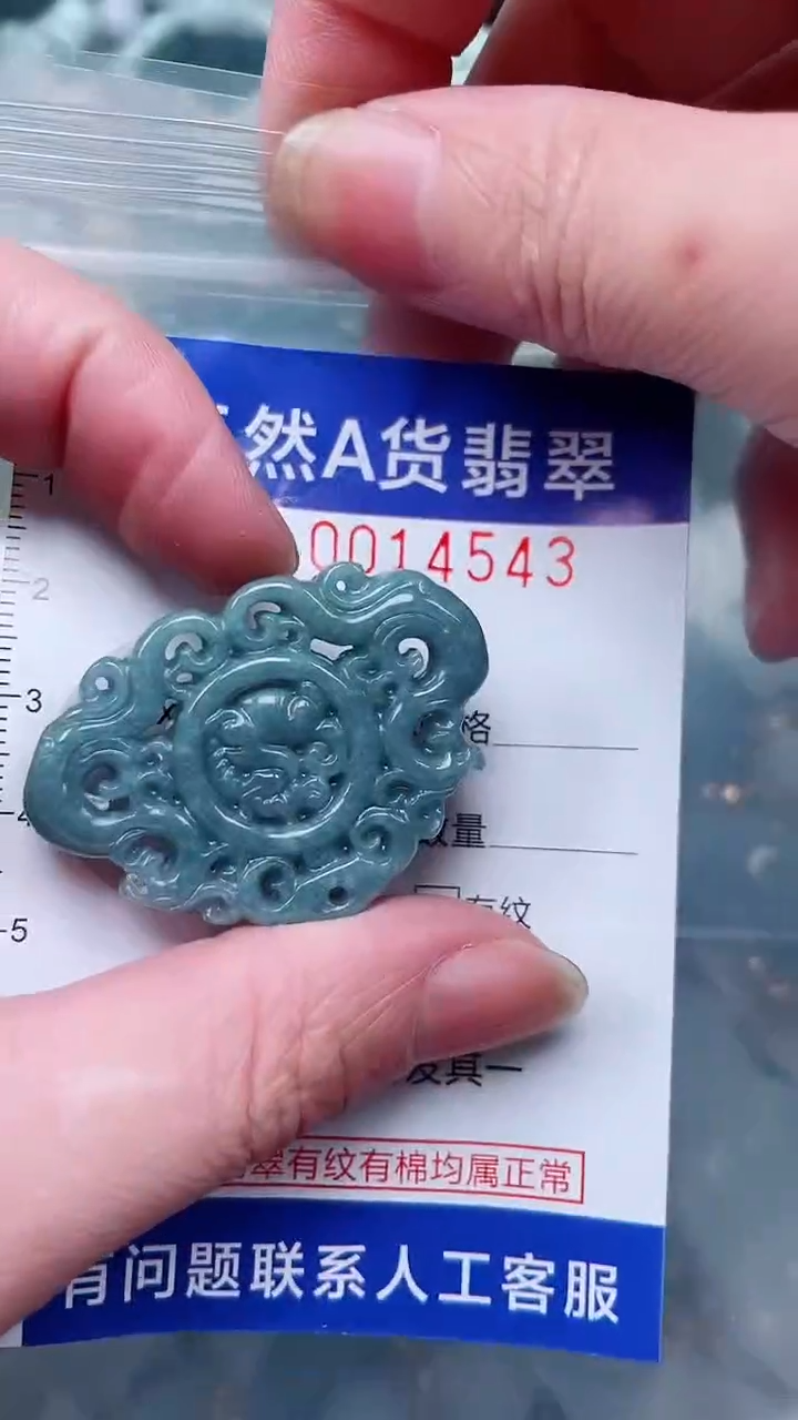 翡翠未镶嵌吊坠(不含链)1