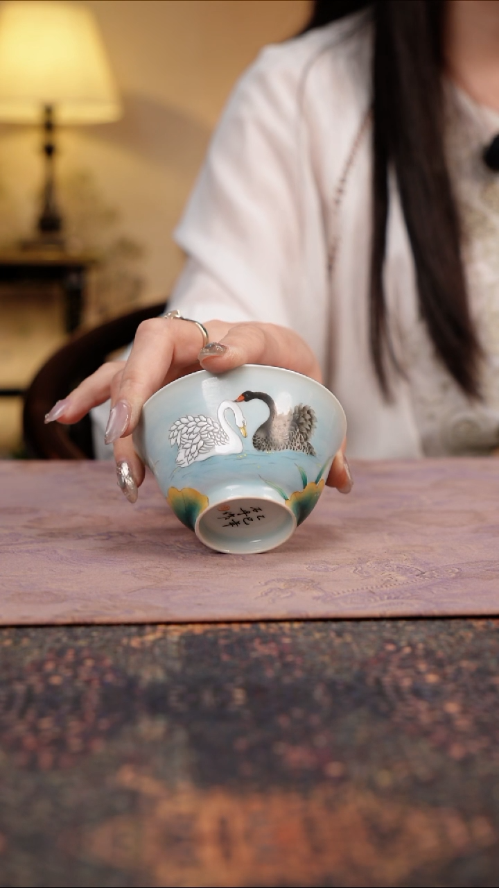 杯景德镇陶瓷杯碗柴烧多人