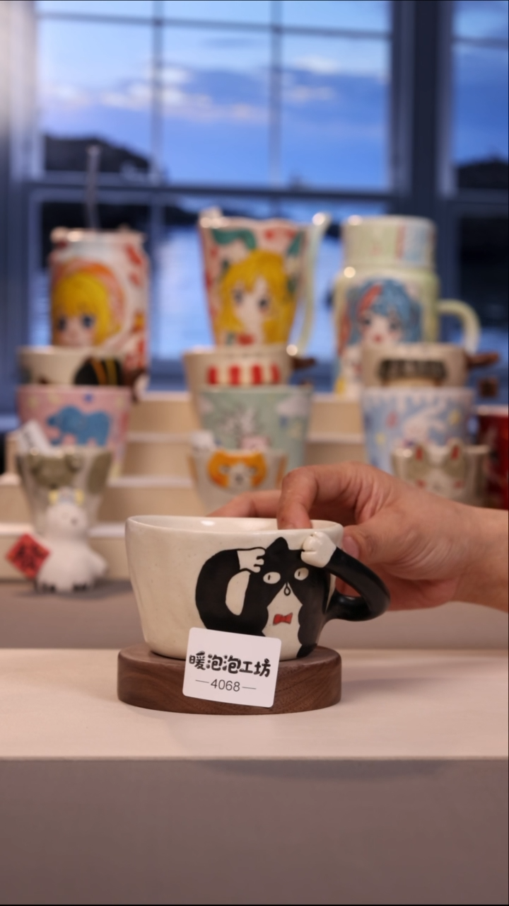 摆件景德镇原创手工陶瓷4068