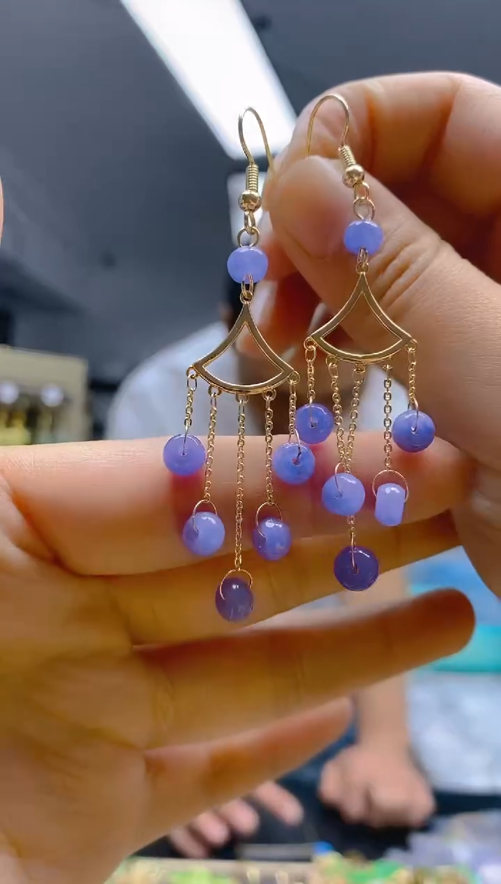 【闪购商品】翡翠耳饰合金0229翡翠耳钩