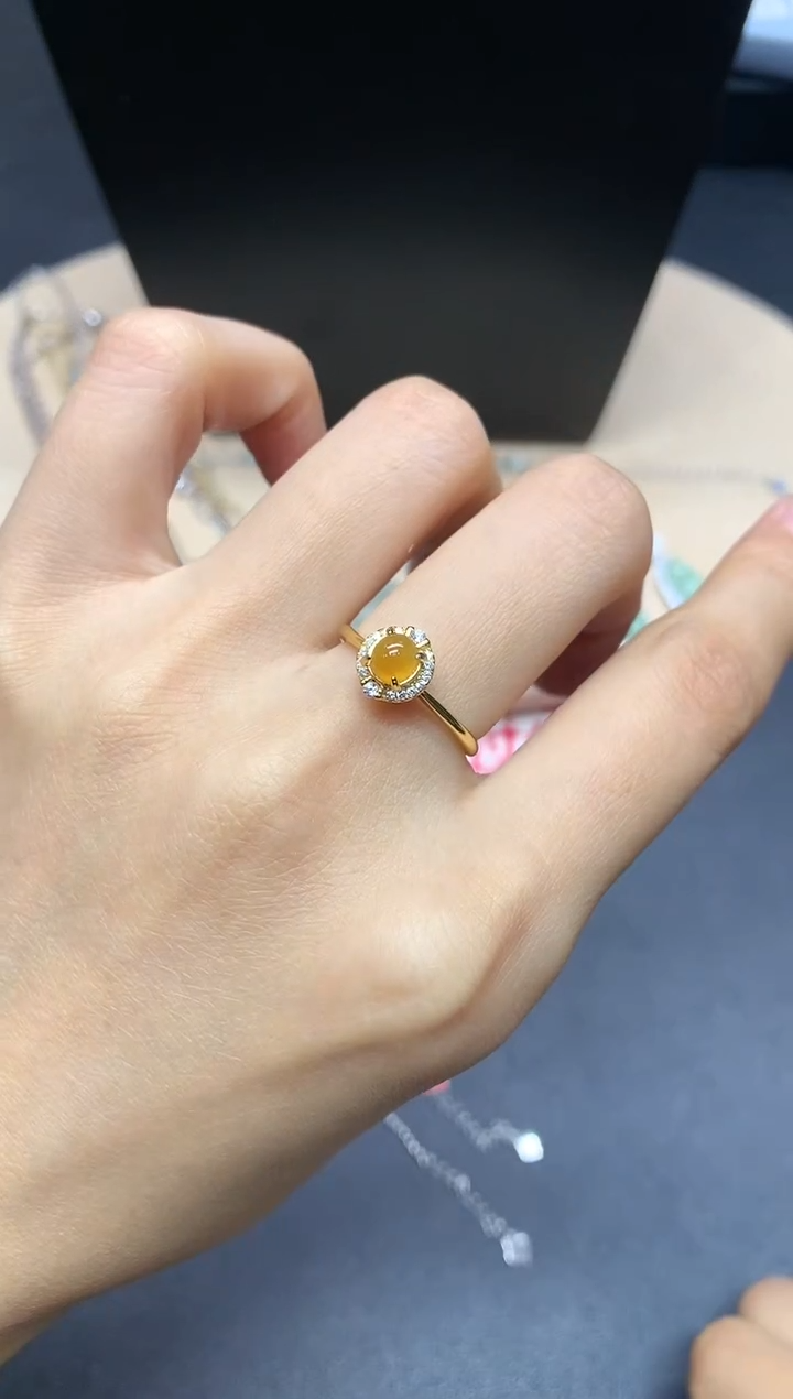 【闪购商品】翡翠戒指银S925镶嵌蛋面【无服务费】