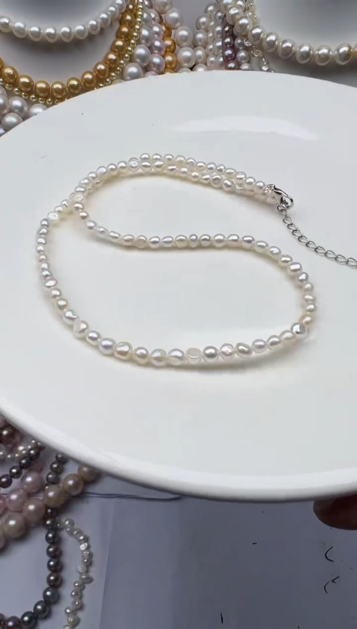淡水珍珠未镶嵌颈饰1