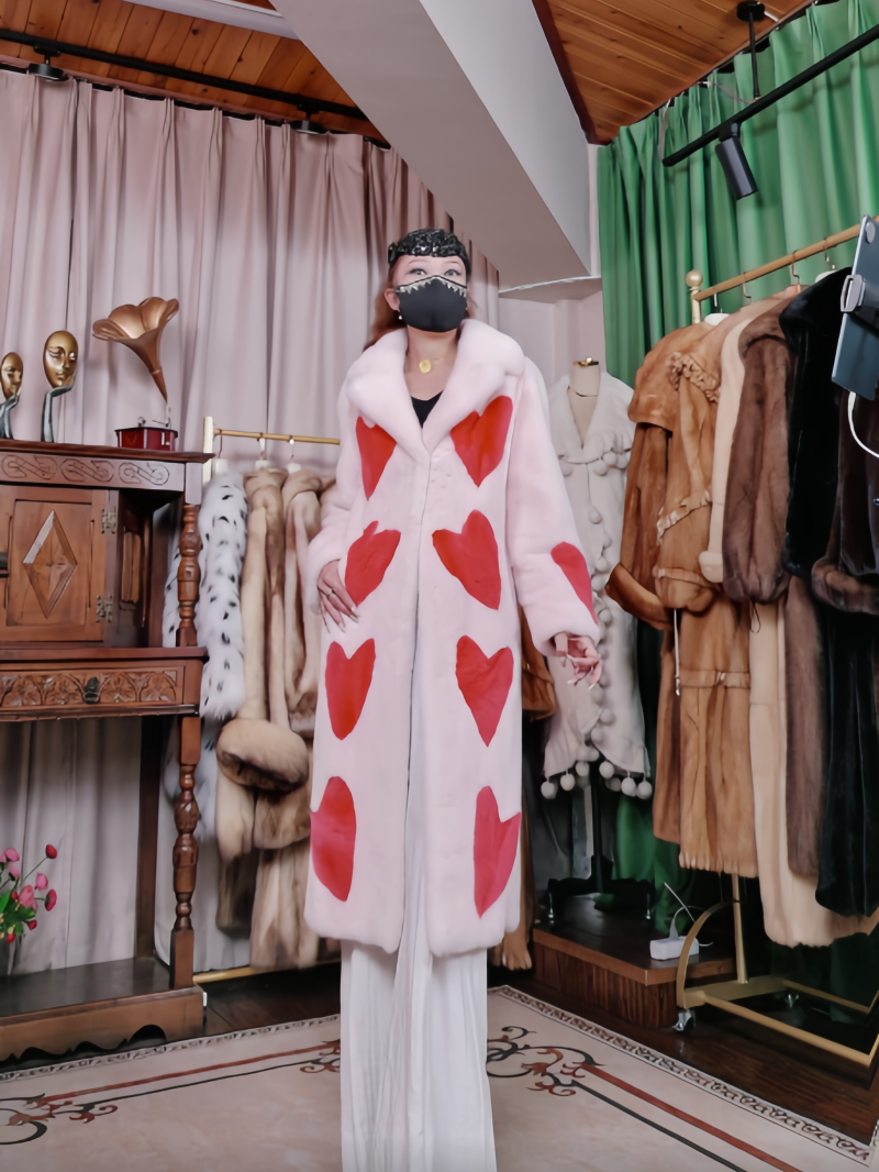 SY275撤柜品樱花粉撞色设计感走秀款长款女士网红大衣外套冬季