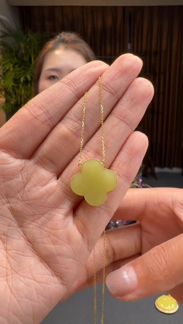 【闪购商品】和田玉6718K金镶嵌2.6冰冰多样性发货