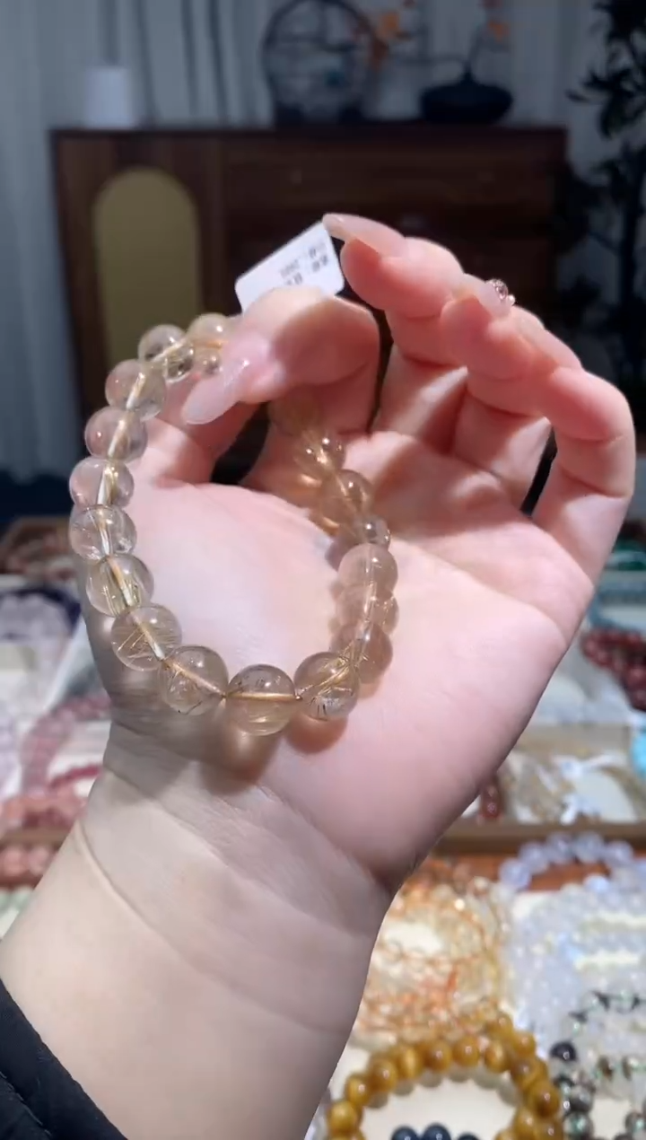 【闪购商品】水晶手串未镶嵌发晶水晶手串10mm