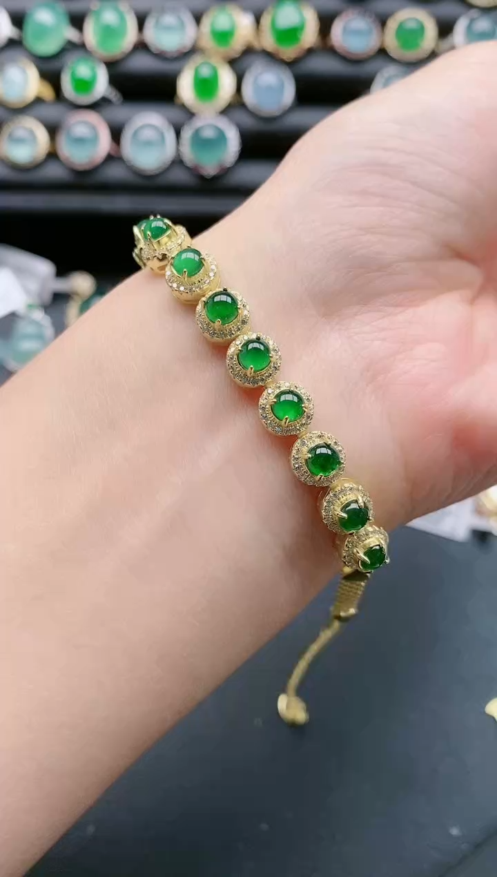 【闪购商品】翡翠戒指银S925镶嵌1111111
