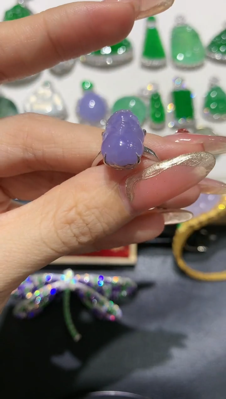 【闪购商品】翡翠吊坠(不含链)18K金镶嵌团购3