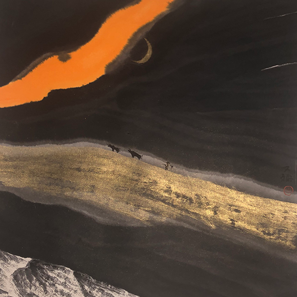 3  贾又福   山水  68X68  纸本立轴