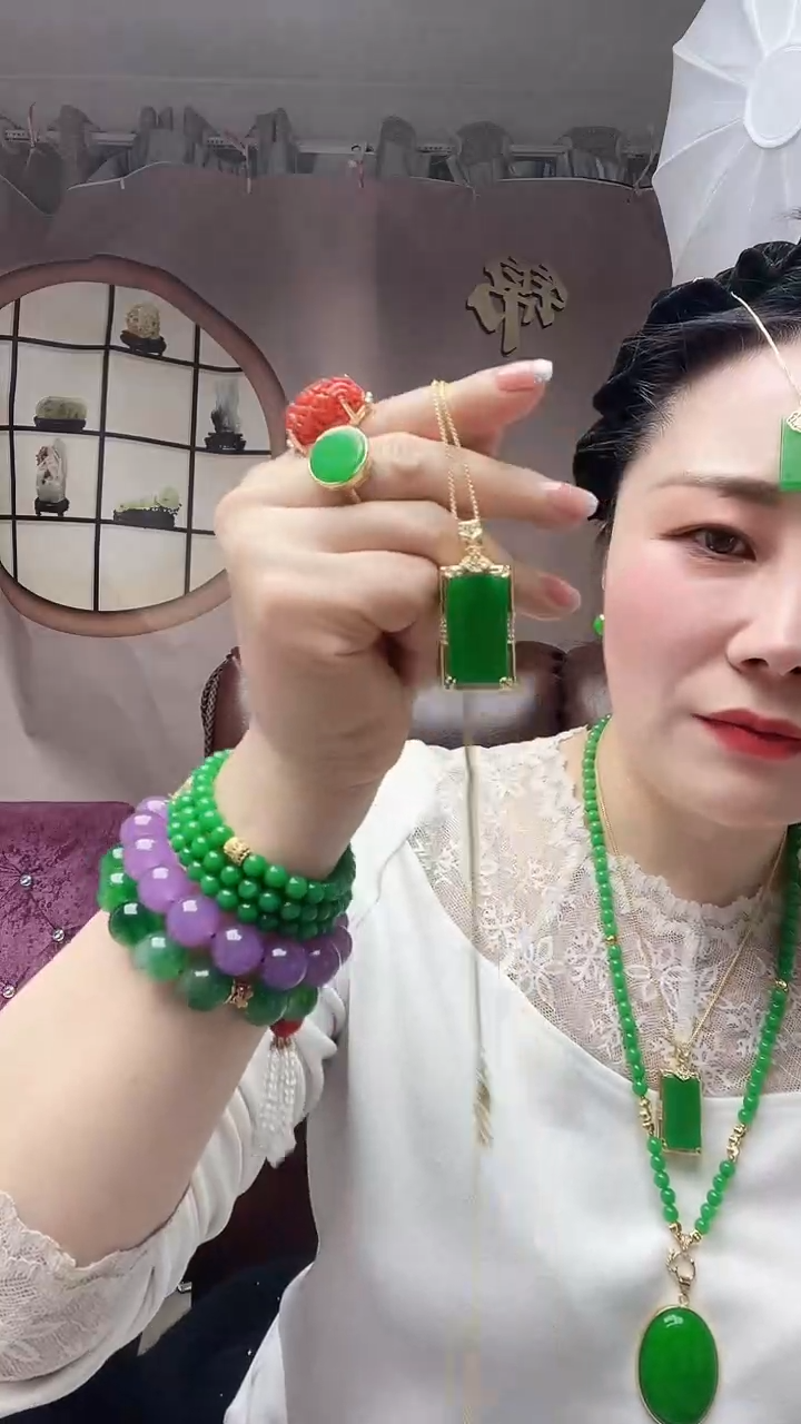 【闪购商品】翡翠颈饰14K金镶嵌S1号