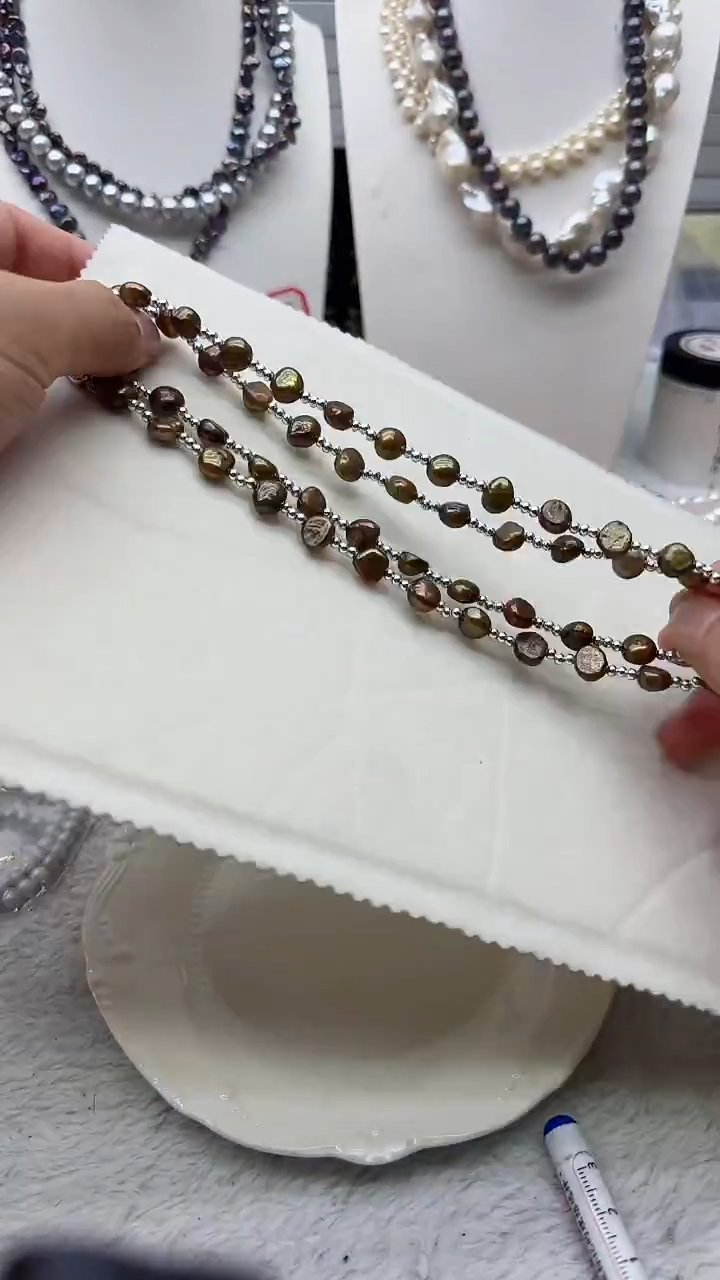 淡水珍珠未镶嵌套链8