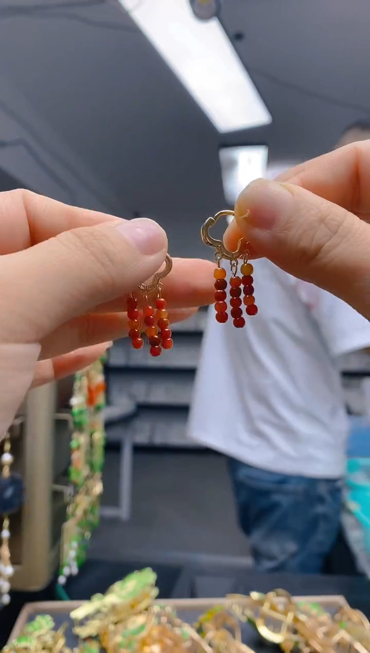 【闪购商品】翡翠耳饰合金0370翡翠耳包