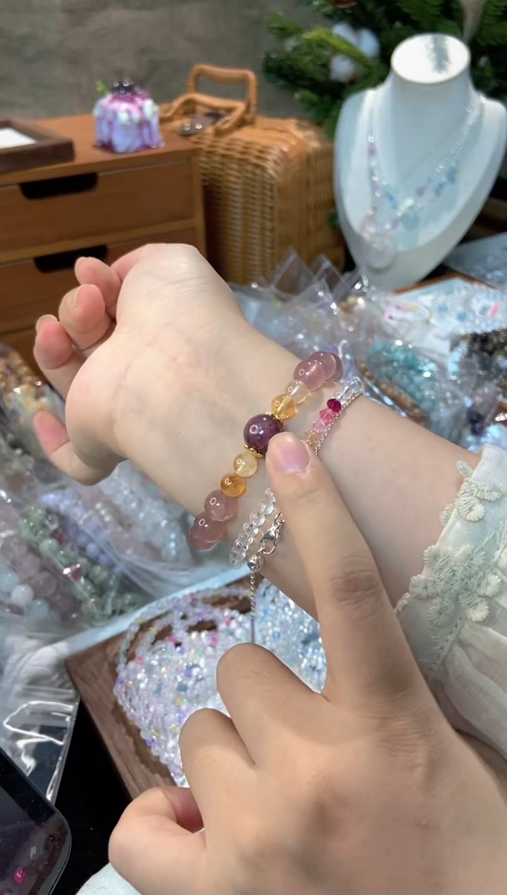 未镶嵌手串水晶孤品捡漏均匀瑕疵介意勿拍