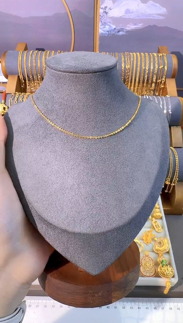 福利款 固定闪O链 50cm 1.19克