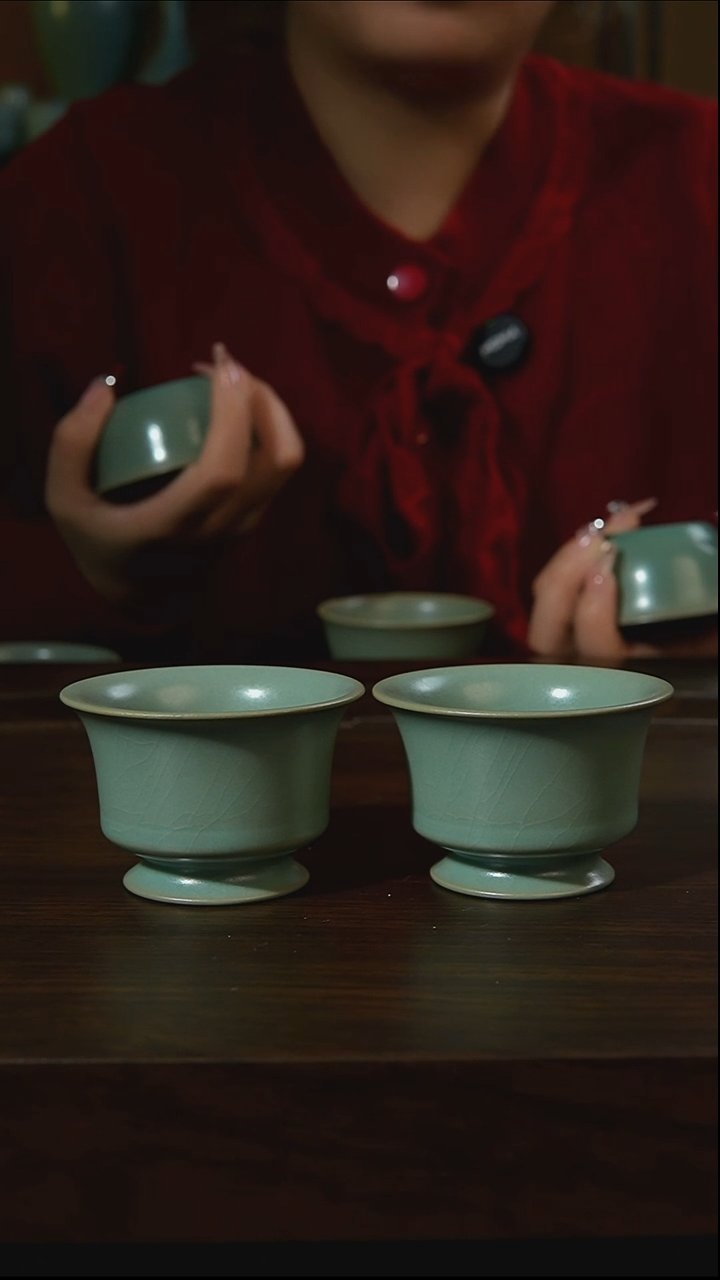 杯子瓷汝州原产地原矿仿古老釉q