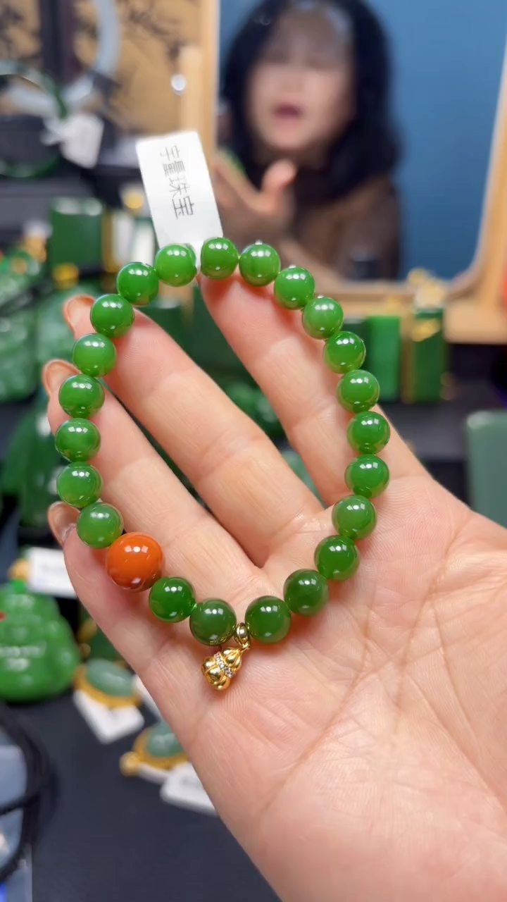 【闪购商品】和田玉（碧玉）手串未镶嵌1