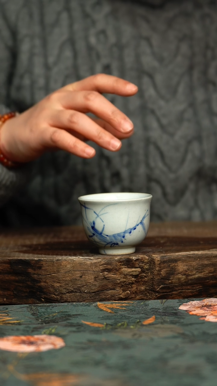 【闪购商品】杯釉下彩手工手绘同款陶器