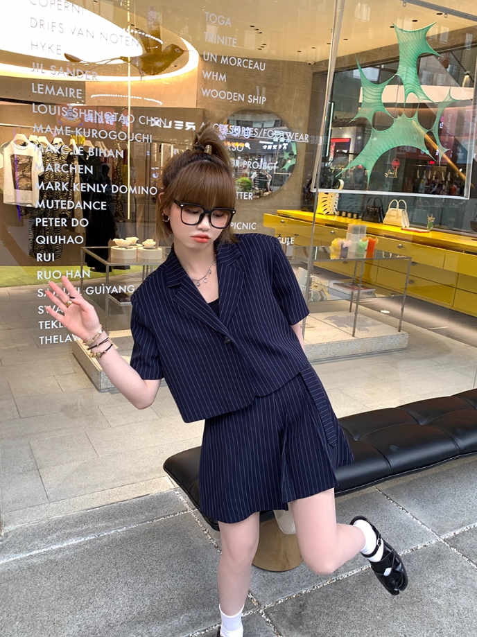 【2折断码 闭店福利】条纹西装套装