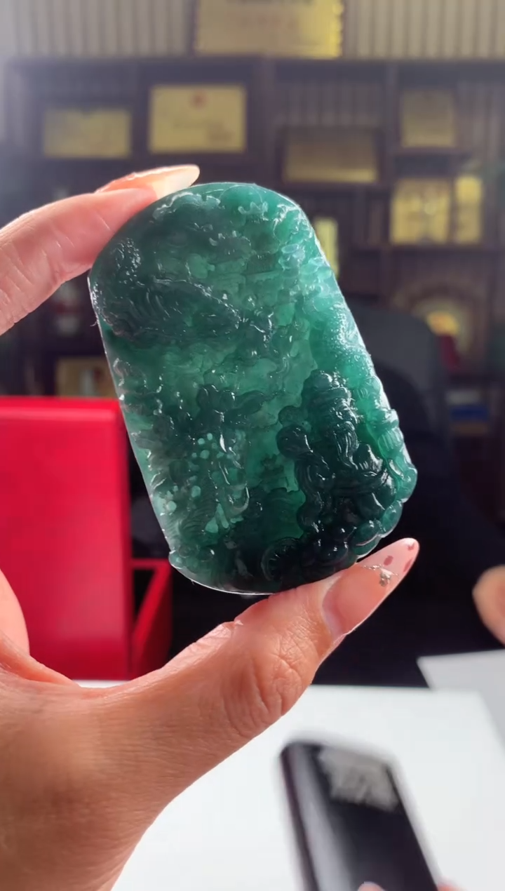 【闪购商品】定制翡翠未镶嵌挂件发货（拍一发一）