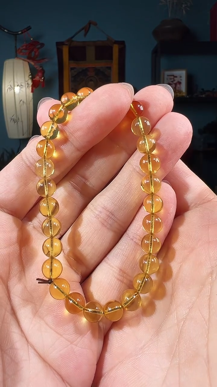 【闪购商品】琥珀手串未镶嵌7+单圈