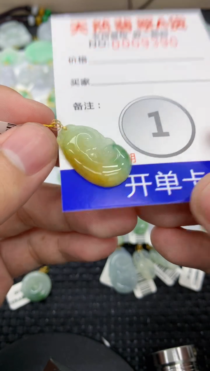 【闪购商品】翡翠颈饰18K金镶嵌11111111111
