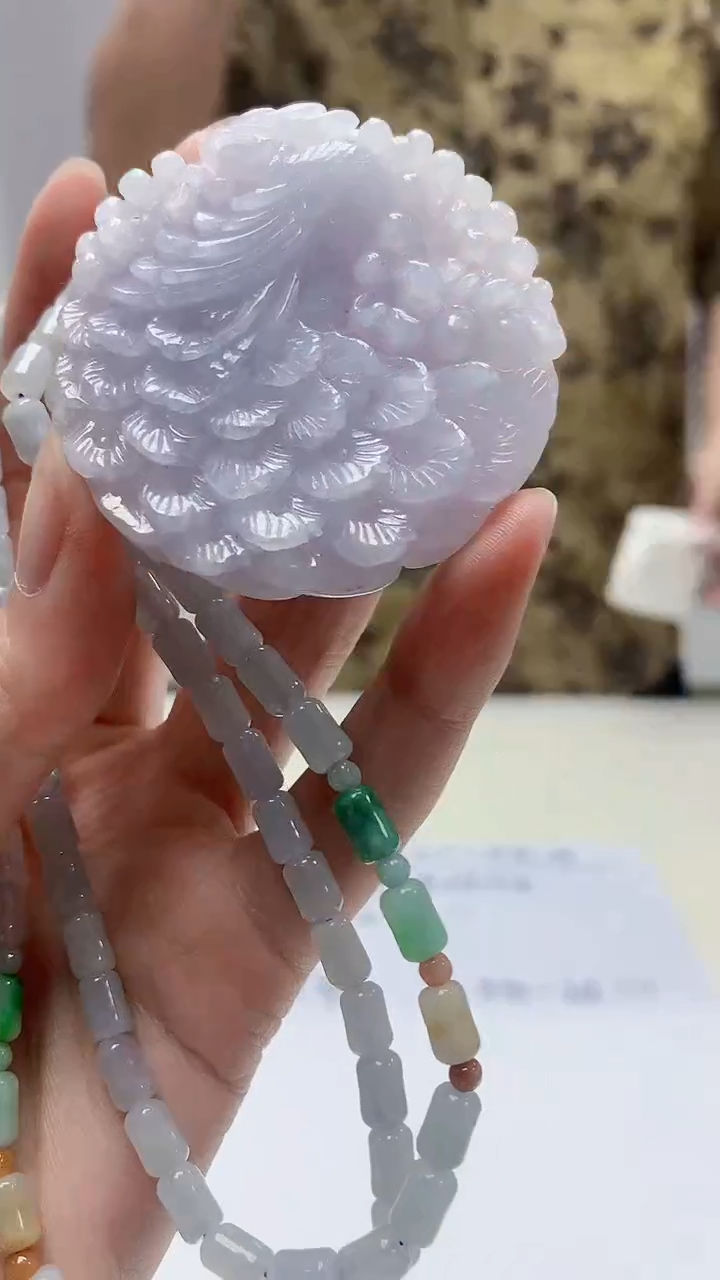 【闪购商品】定制翡翠未镶嵌4688zm-毛货挂件凤凰154