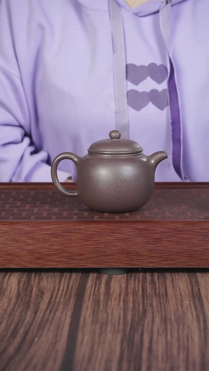 【闪购商品】紫砂茶壶粗砂天青匏尊