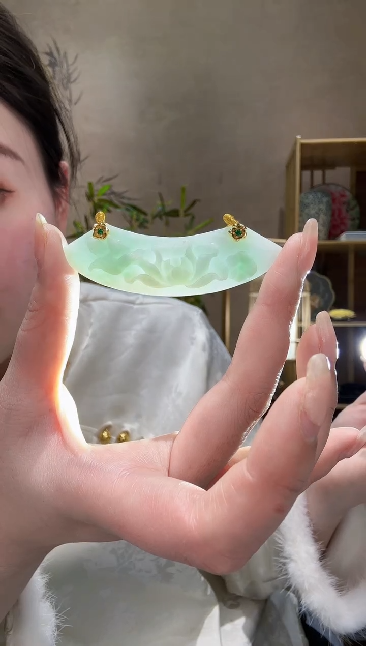 【闪购商品】翡翠耳饰未镶嵌吊坠