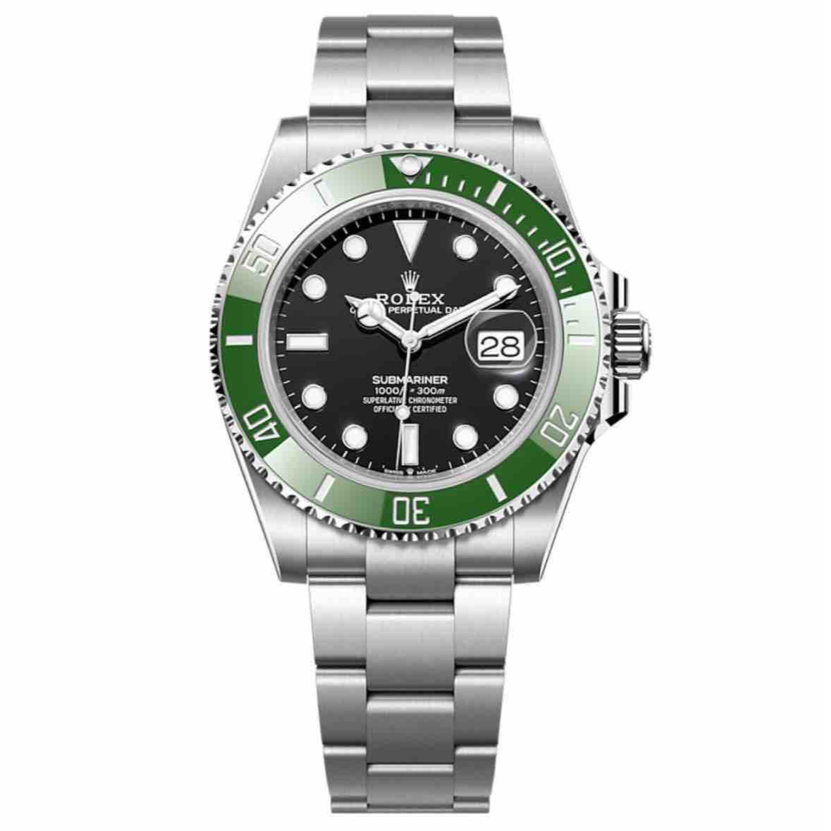 99新 Rolex/劳力士 潜航者型三代绿水鬼23年全套全长 41mm