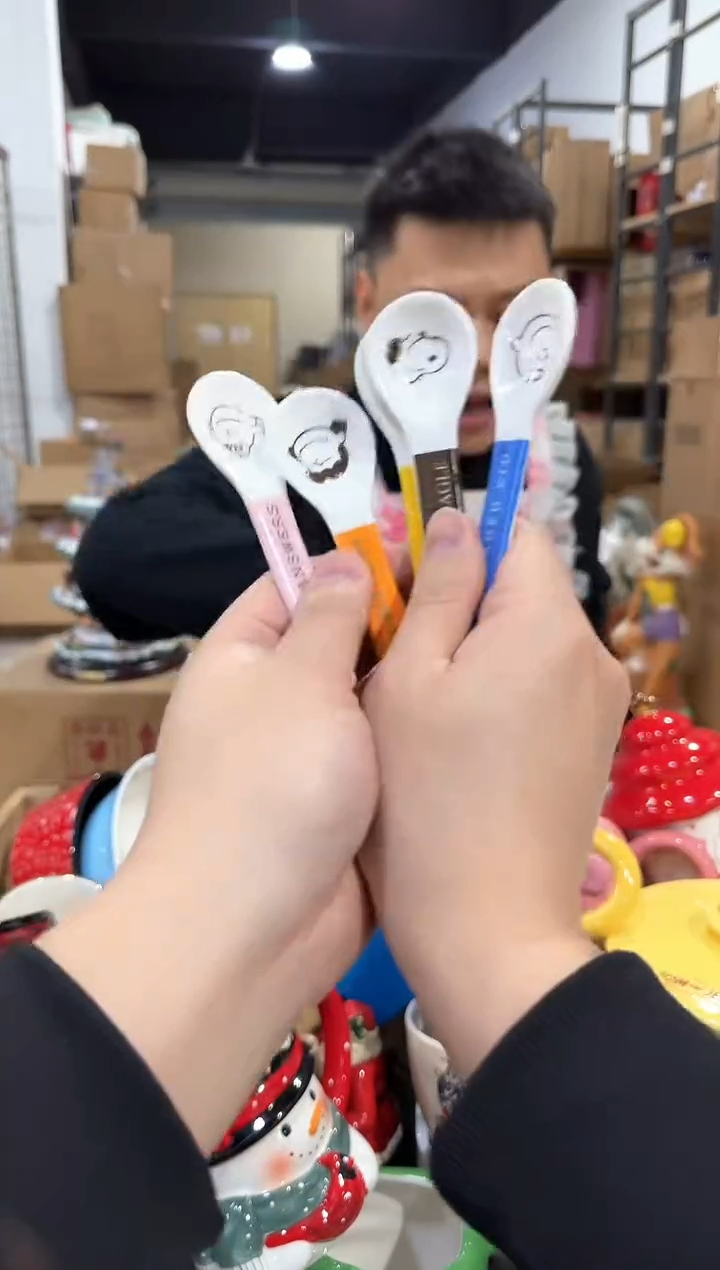 瓷片史努比小勺子5件套