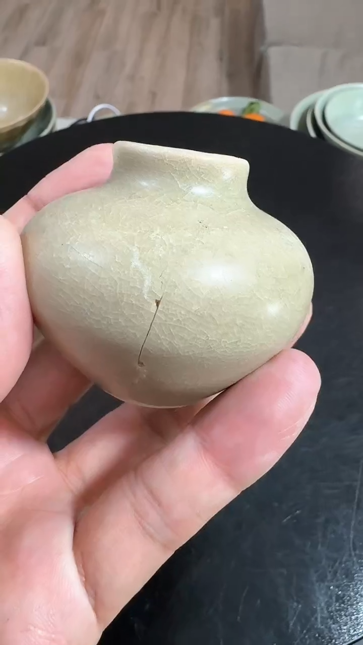 【闪购商品】碗龙泉青瓷小水盂炸线小磕