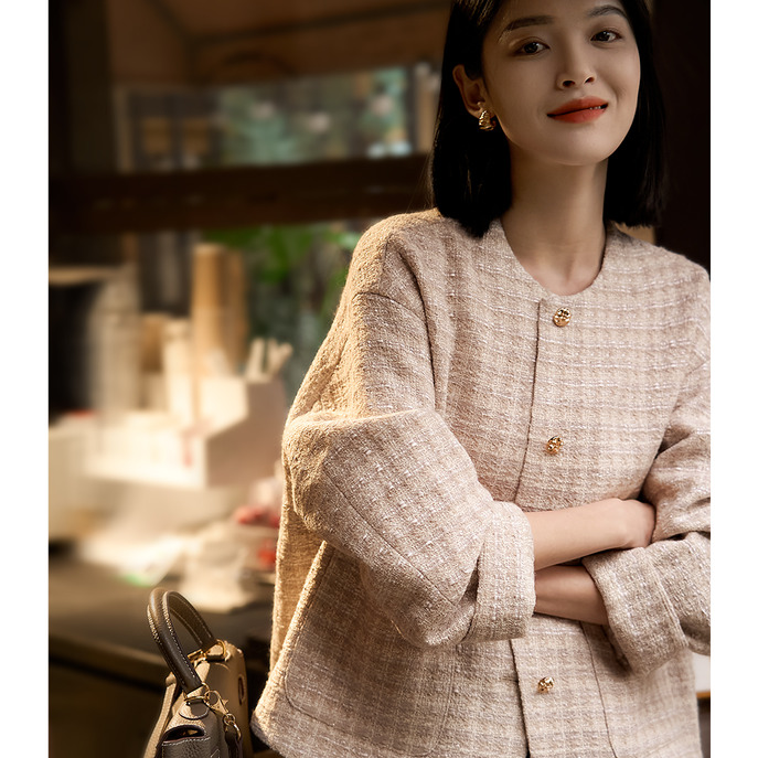 【福利专属】珠光流彩 2025年新款法式优雅短外套女WTF860951AG