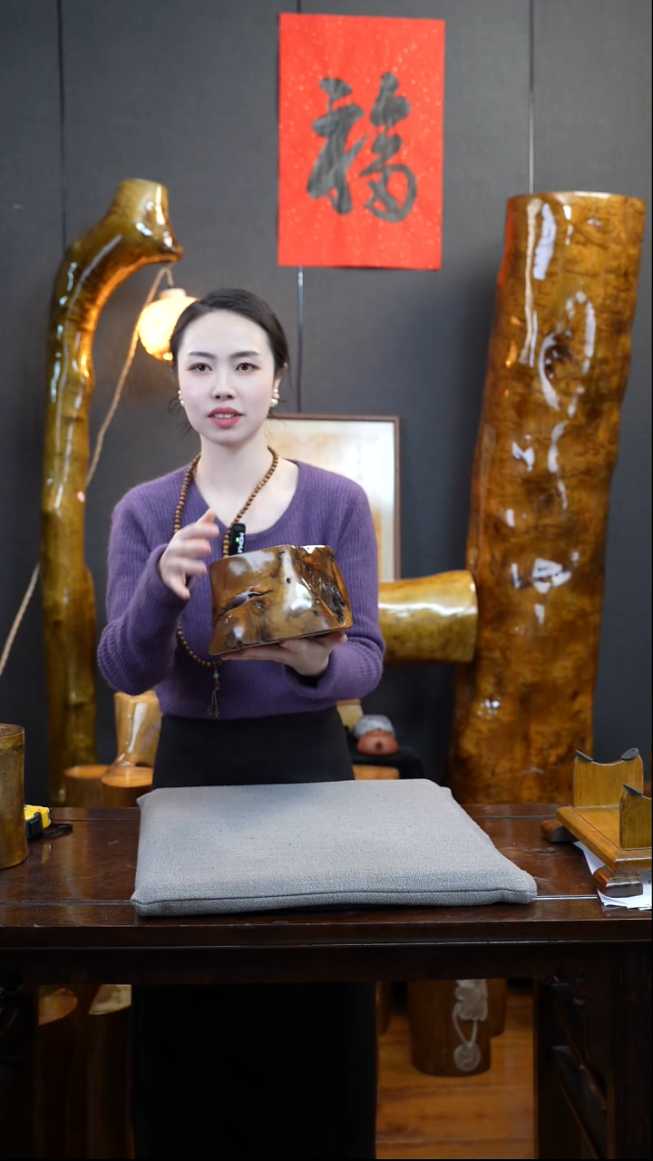 【闪购商品】金丝楠金丝楠木壶承