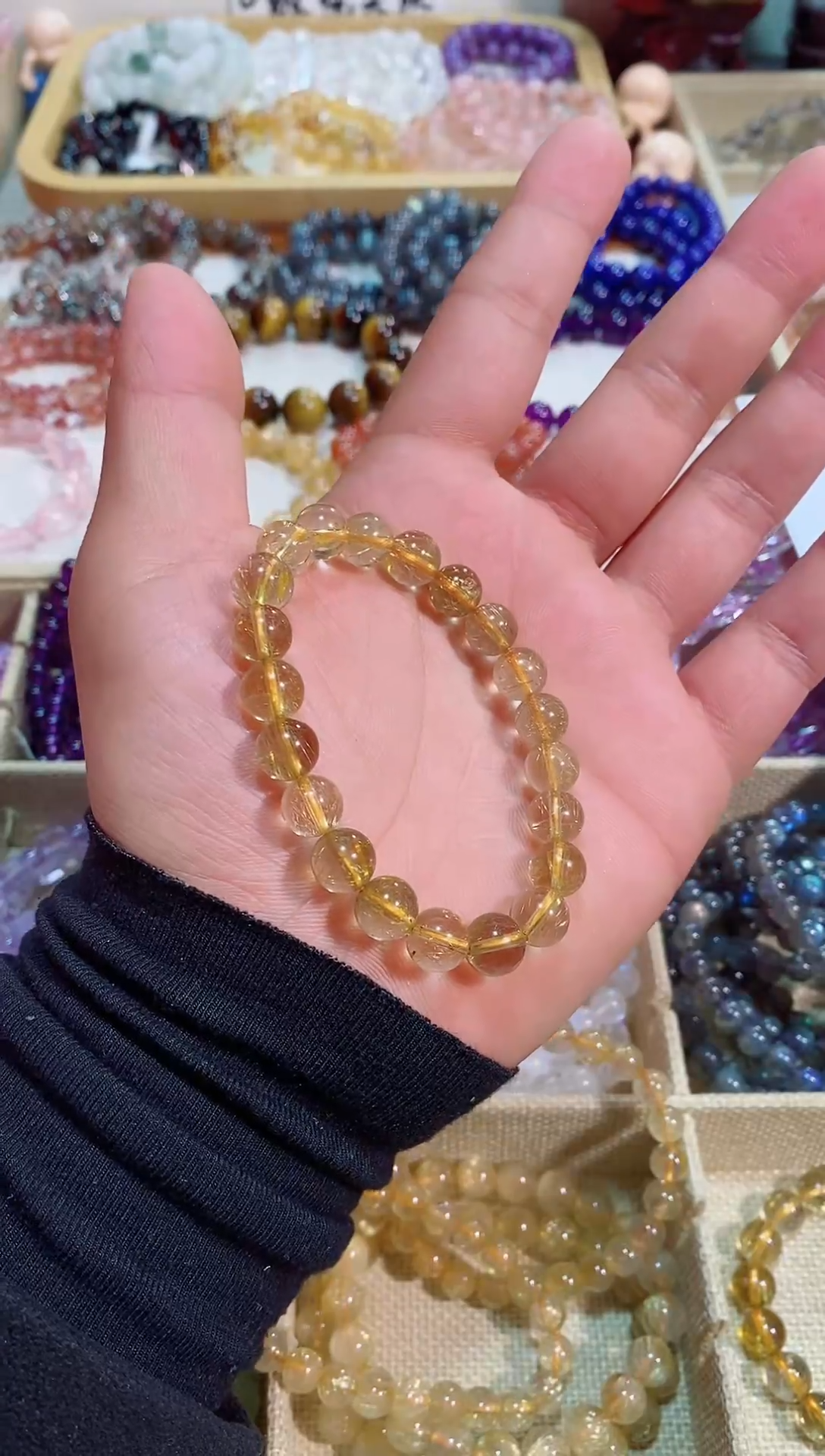 【闪购商品】发晶手链未镶嵌金发晶10m+ (多样性发其一）