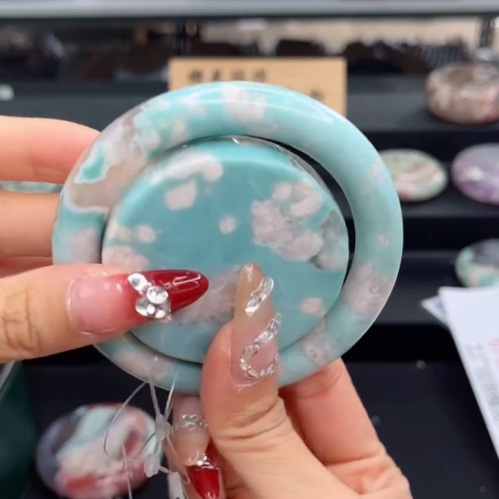 非金属布艺手镯 樱花手镯58圈口（赠品镯心）5S8084