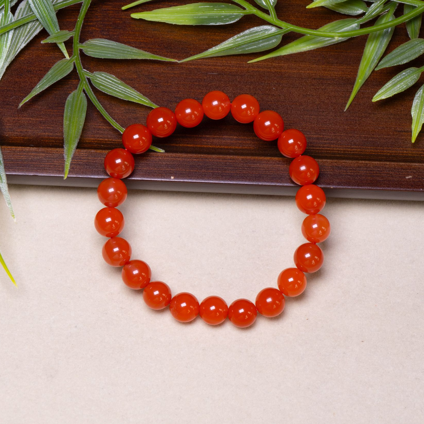  保山南红满色满肉柿子红手串【承禧百分百原矿】FH 9631多样性其