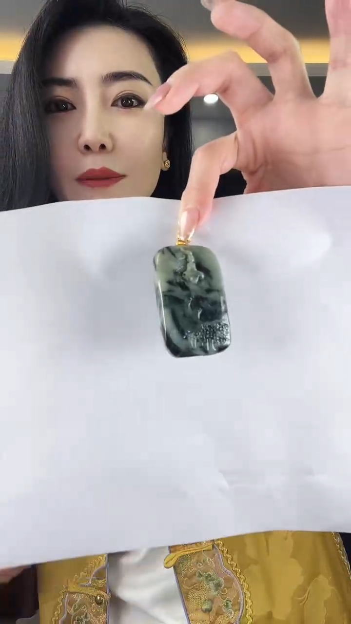 【闪购商品】翡翠颈饰未镶嵌无相观音