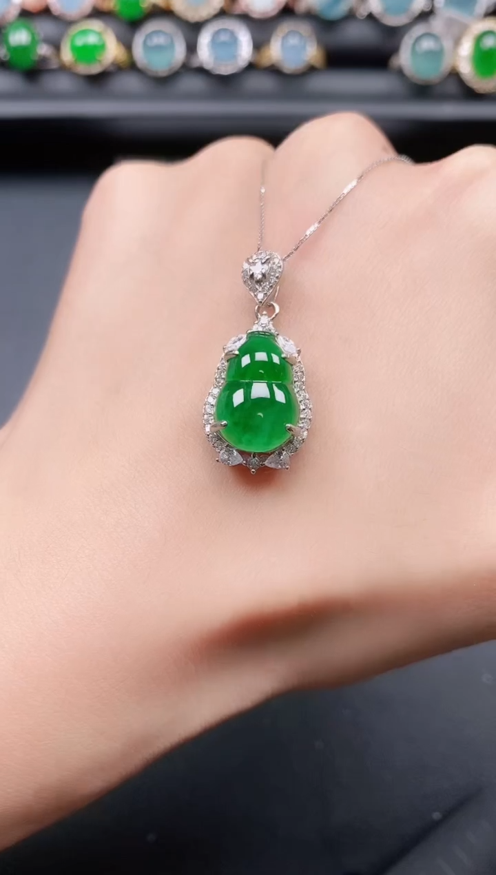 翡翠戒指银S925镶嵌11111