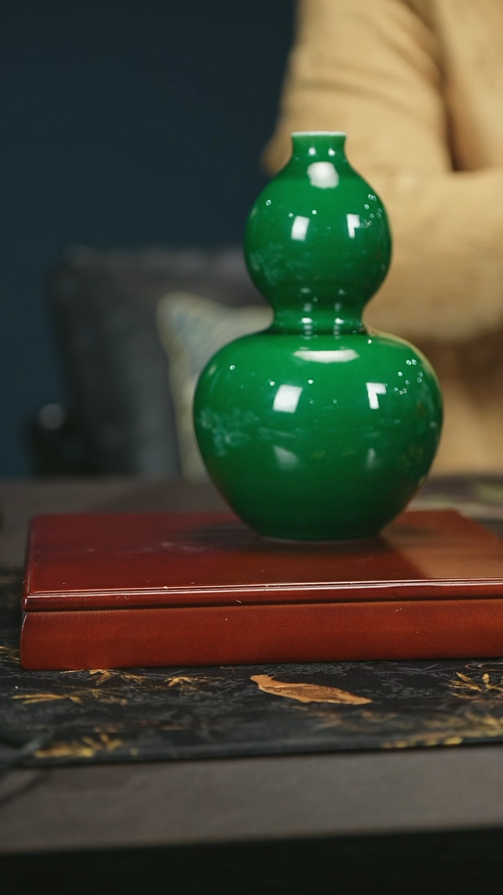 【闪购商品】瓷唐里郎窑绿葫芦瓶