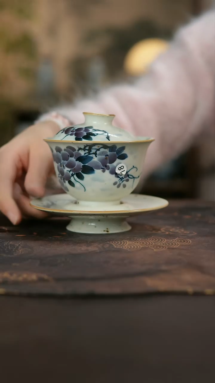 景德镇陶瓷杯碗柴烧多人