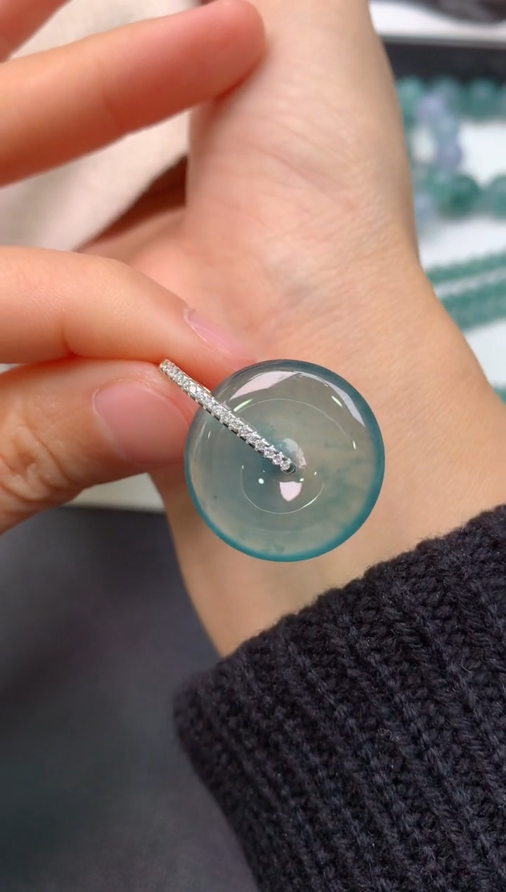 【闪购商品】翡翠颈饰银S925镶嵌0984740394