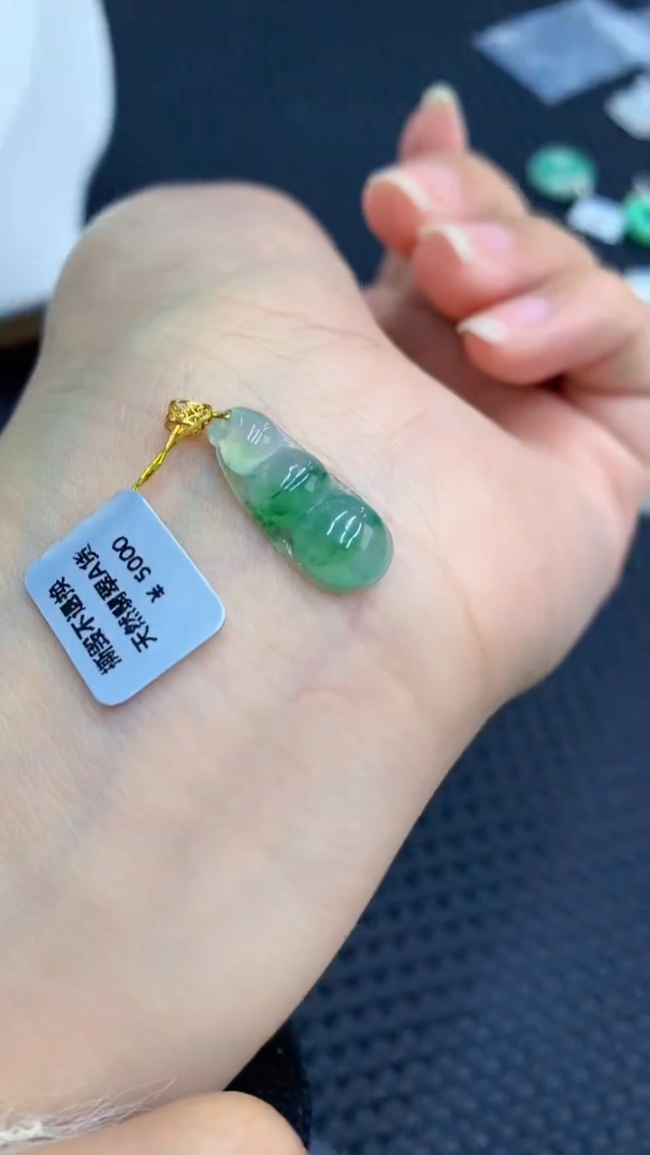 【闪购商品】翡翠颈饰18K金镶嵌            8