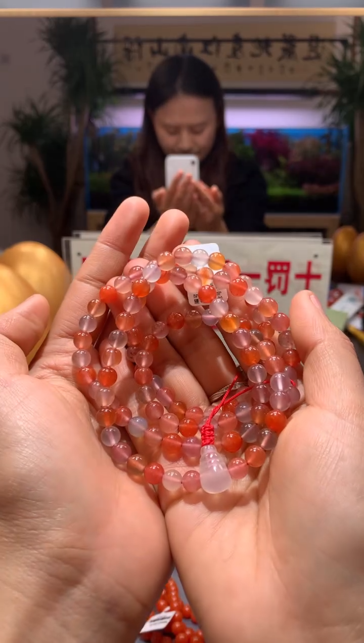 【闪购商品】南红玛瑙多圈未镶嵌6mm+多宝多圈108