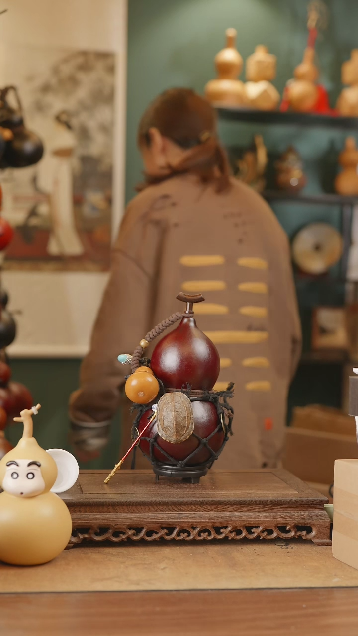 【闪购商品】160号精品天然大漆工艺防渗内胆酒葫芦~