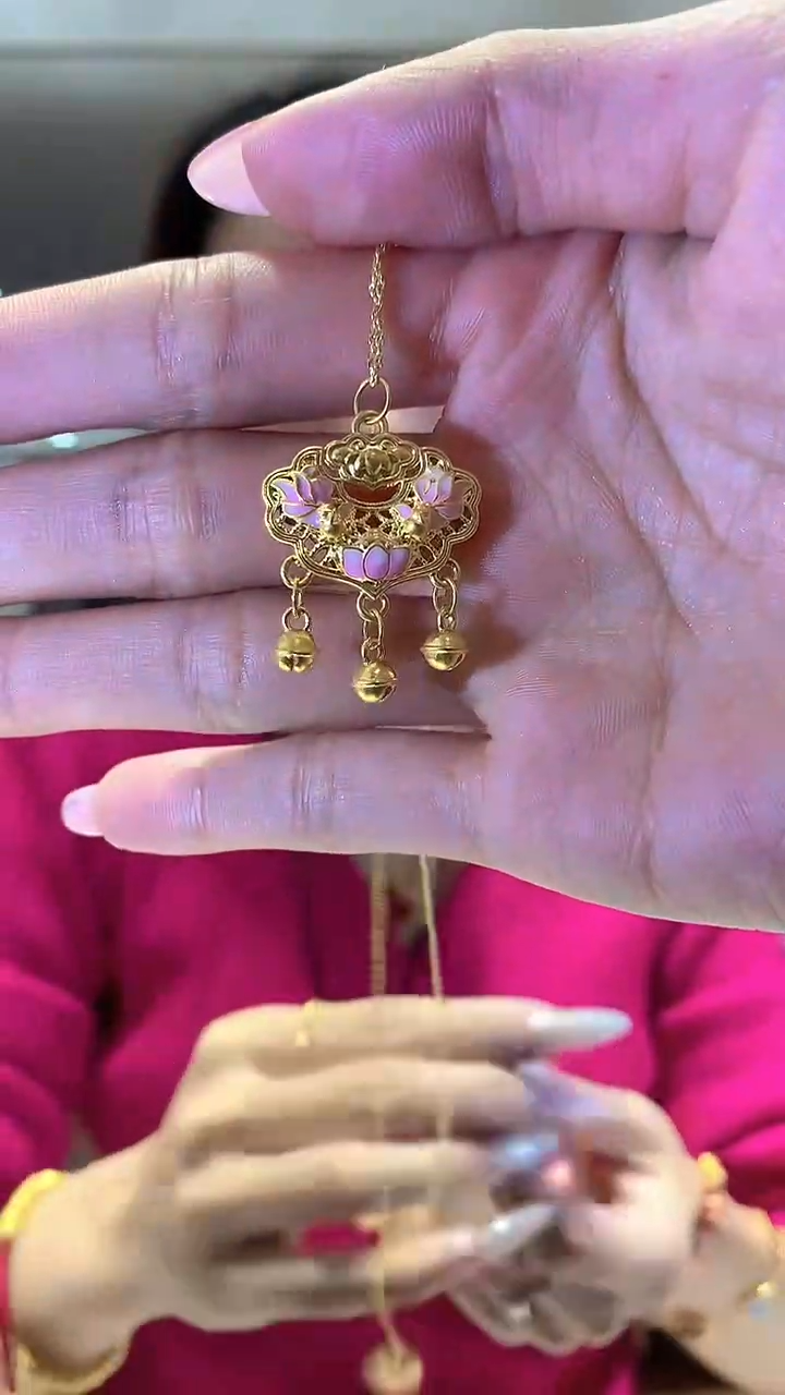 【闪购商品】定制足金吊坠(不含链)如意锁       