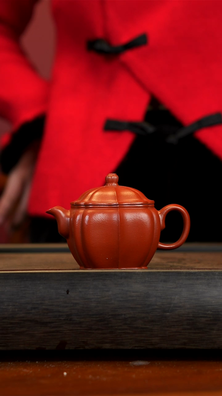 【闪购商品】紫砂茶壶朱泥四方瓦